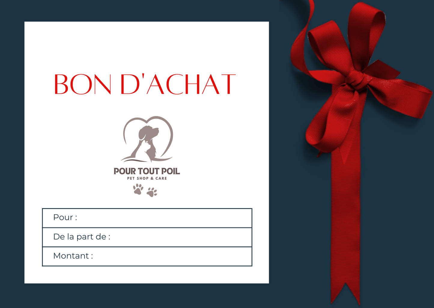 Carte cadeaux Pour Tout Poil