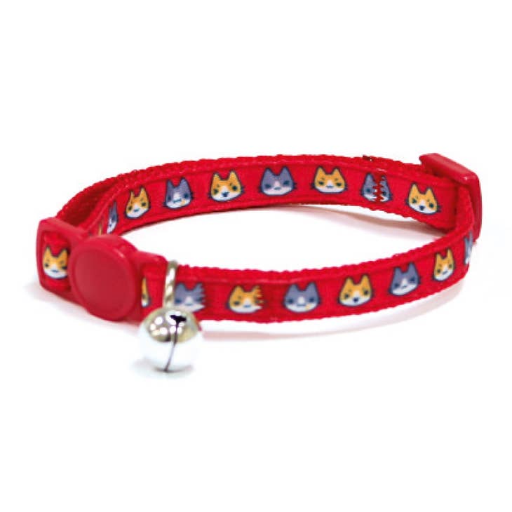Rouge Collier pour chat - Avec clochette