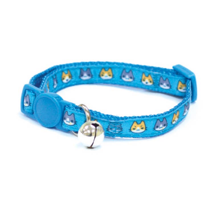 Bleu Collier pour chat - Avec clochette