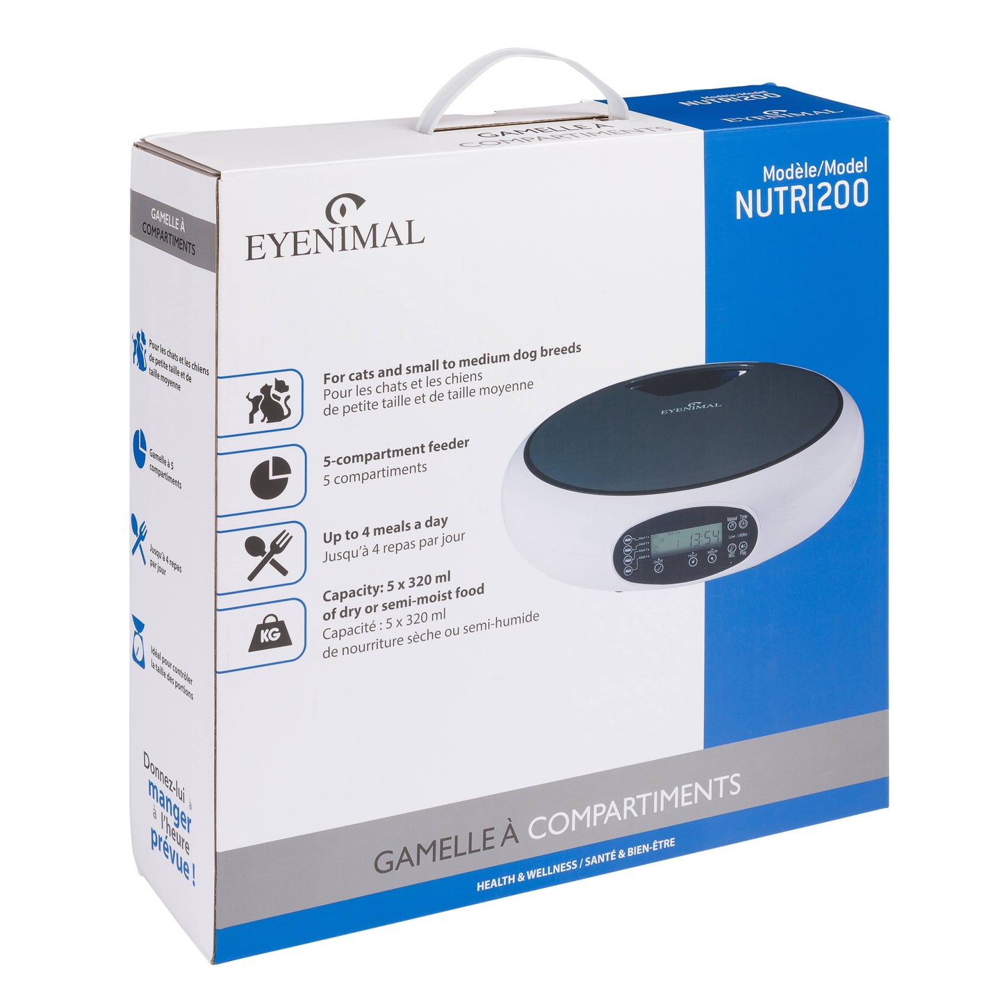 GAMELLE À 5 COMPARTIMENTS EYENIMAL NUTRI200