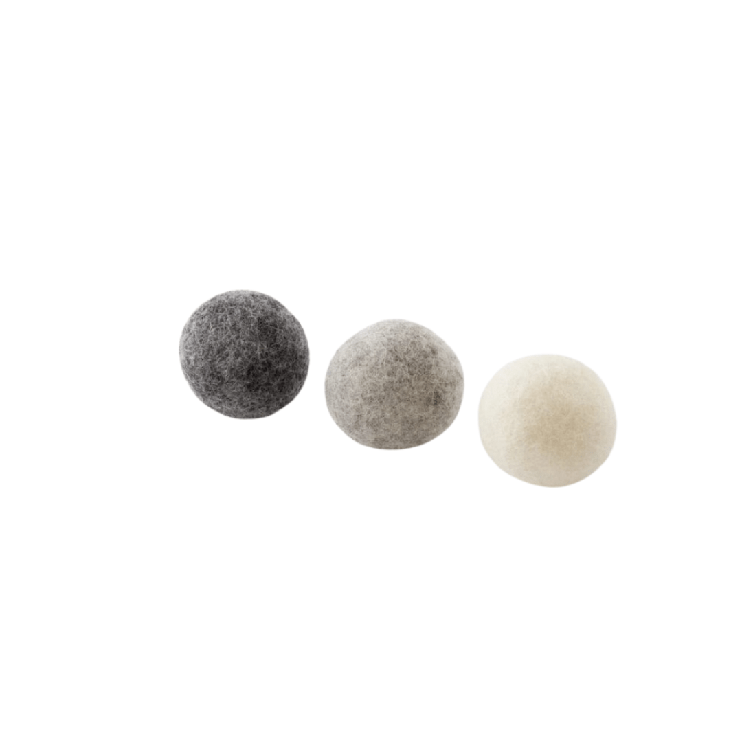 Lot de 3 balles en laine pour chat ou petit chien