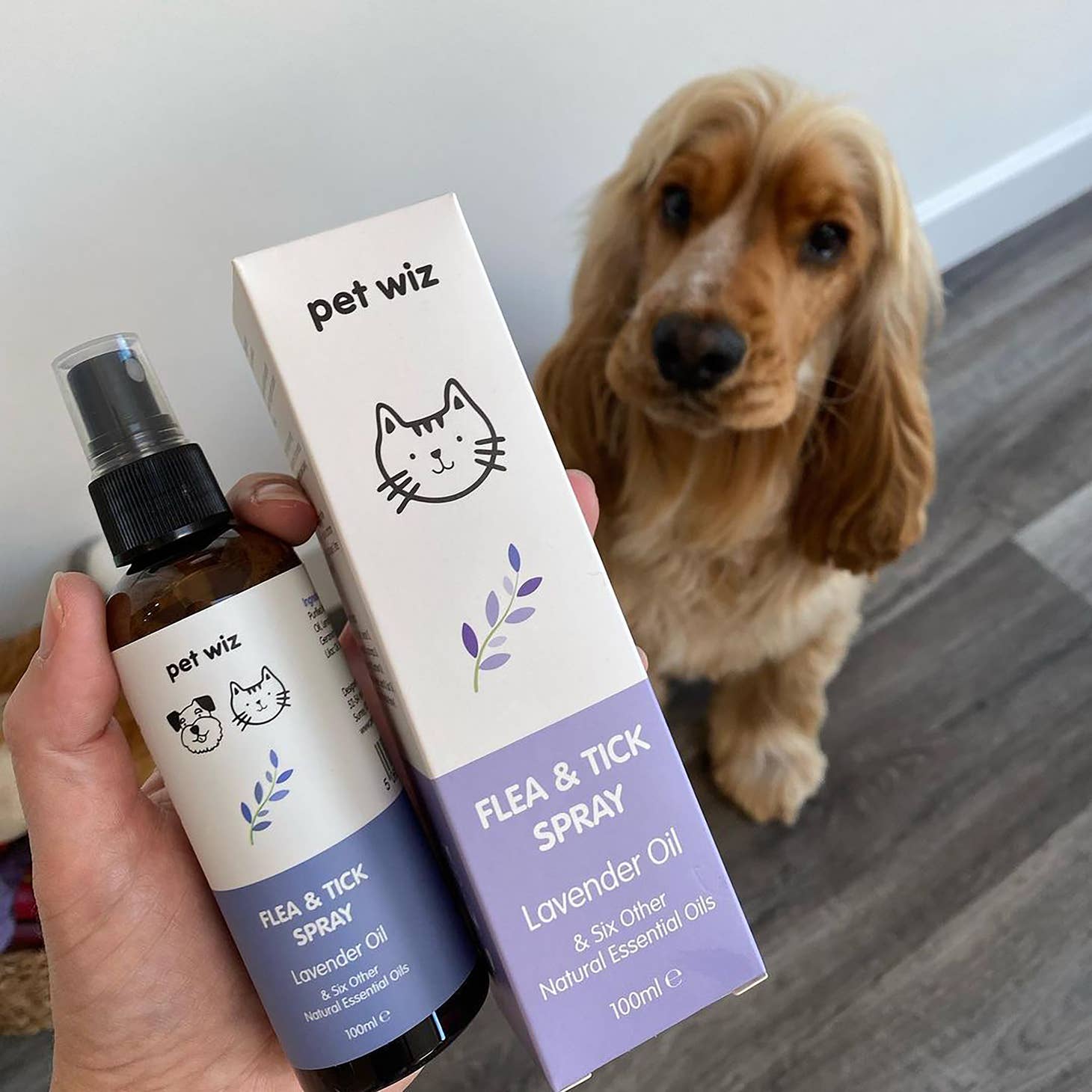 Santé et hygiène Spray bio contre les puces et les tiques pour chiens et chats
