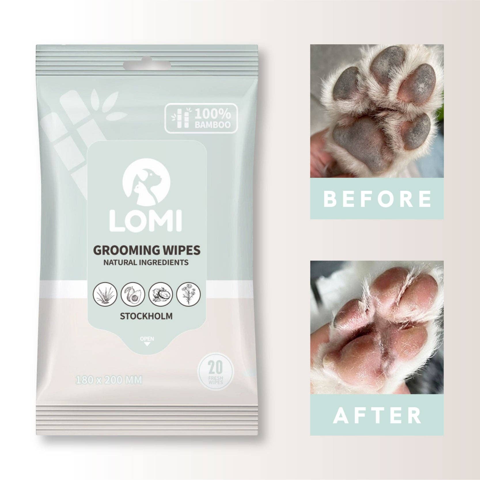 SWIPE, SHINE & GO - LINGETTES DE TOILETTAGE - PETIT FORMAT POUR TRANSPORT